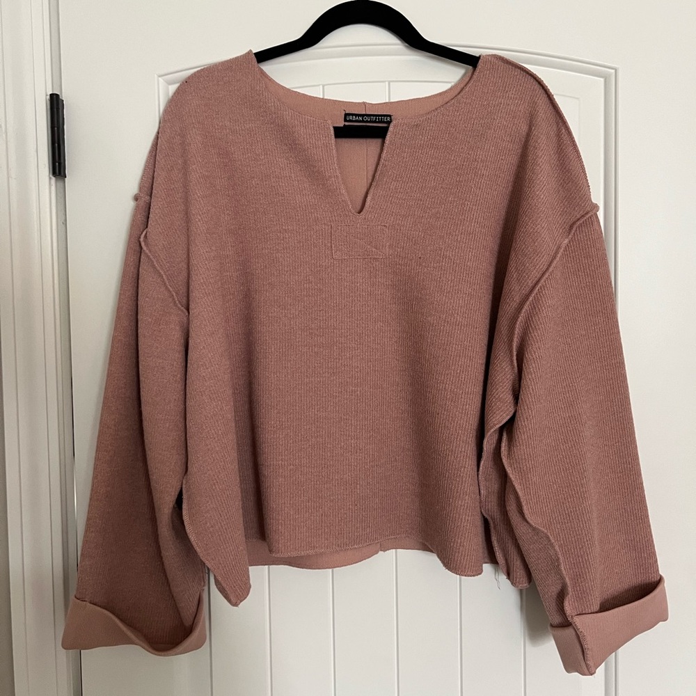 Urban Outfitters Jax inside out notch neck top